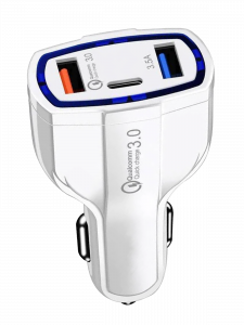 TDS TS-CAU33 Белый ЗУ авто USB (QC3.0,3500mA)